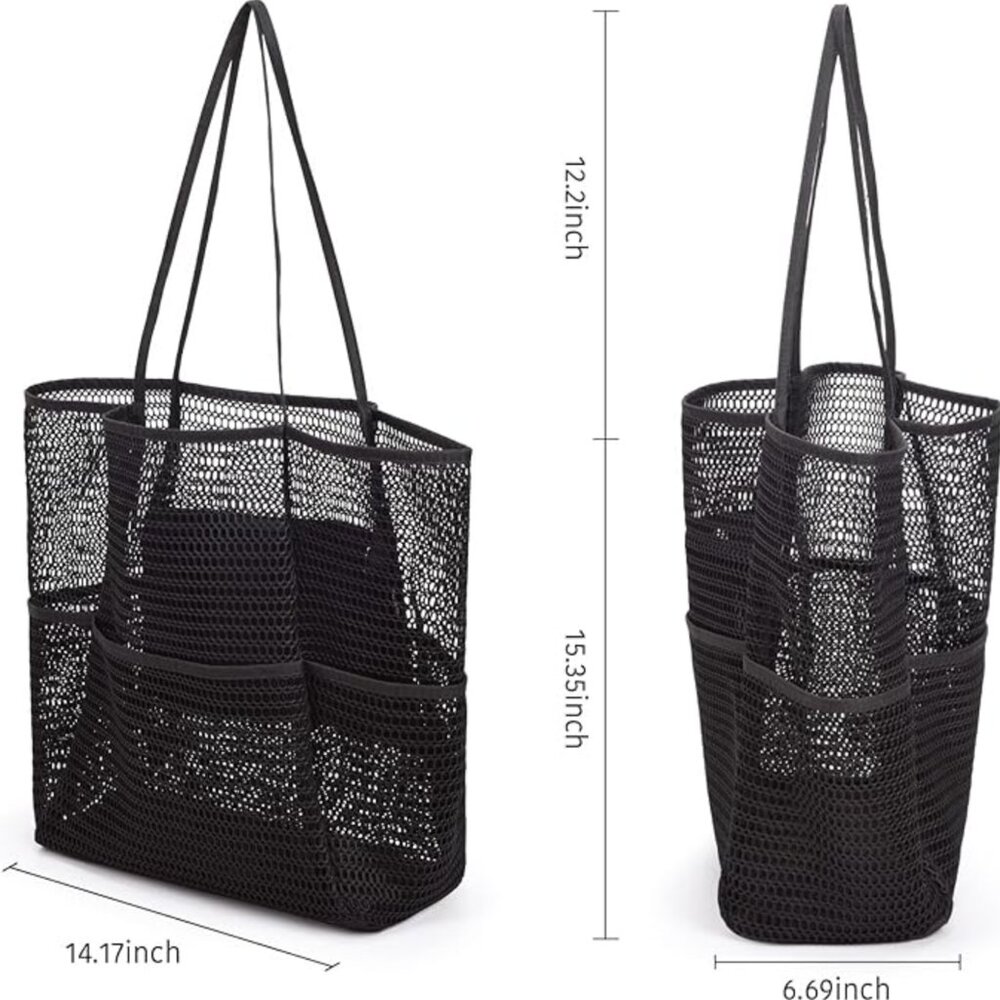 NEW! Mesh Beach Tote Bag Waterproof for Beach and Pool - Picture 4 of 10
